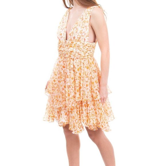 CAROLINE CONSTAS dress Paros Dress in Gold Medium $595 - Picture 9 of 13